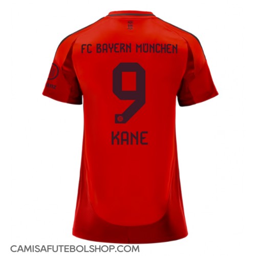 Camisa de time de futebol Bayern Munich Harry Kane #9 Replicas 1º Equipamento Feminina 2024-25 Manga Curta